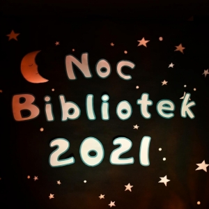 Napis Noc Bibliotek 2021