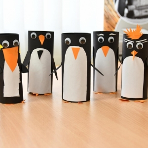 Pingwinki- prace plastyczne